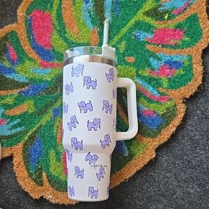 Puppie Love 40oz Tumbler With Straw